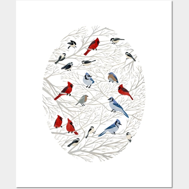 Winter Birds Wall Art by Golden Section